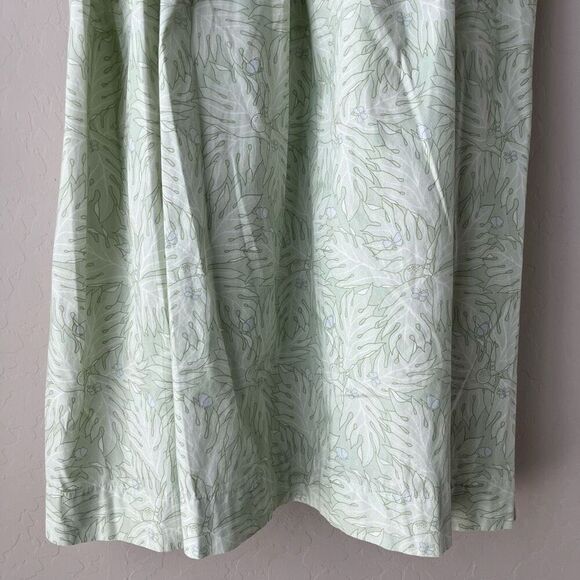 Coco Shop Nicole Dress Breadfruit Sage Green Cotton Sleeveless Maxi Dress Size M - Picture 5 of 12